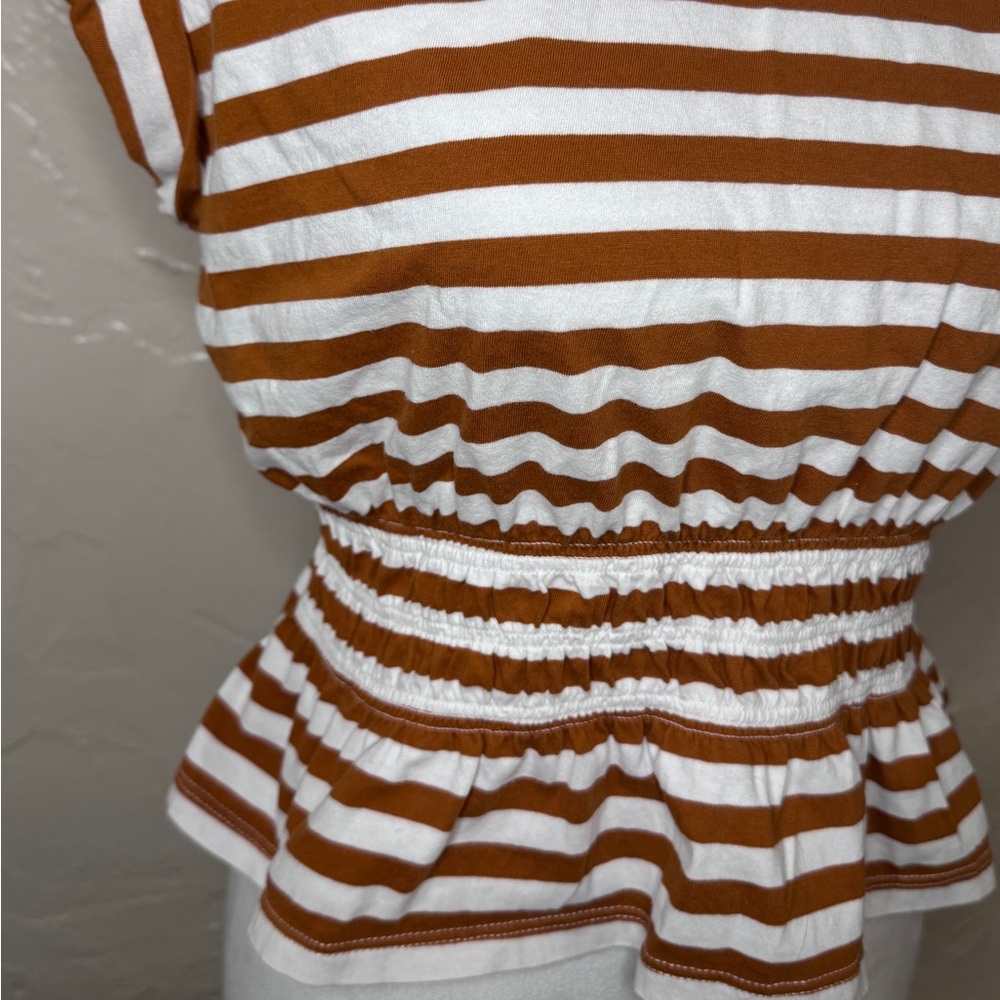 Veronica Beard Buchanan Striped Sleeveless Tee - Picture 7 of 8